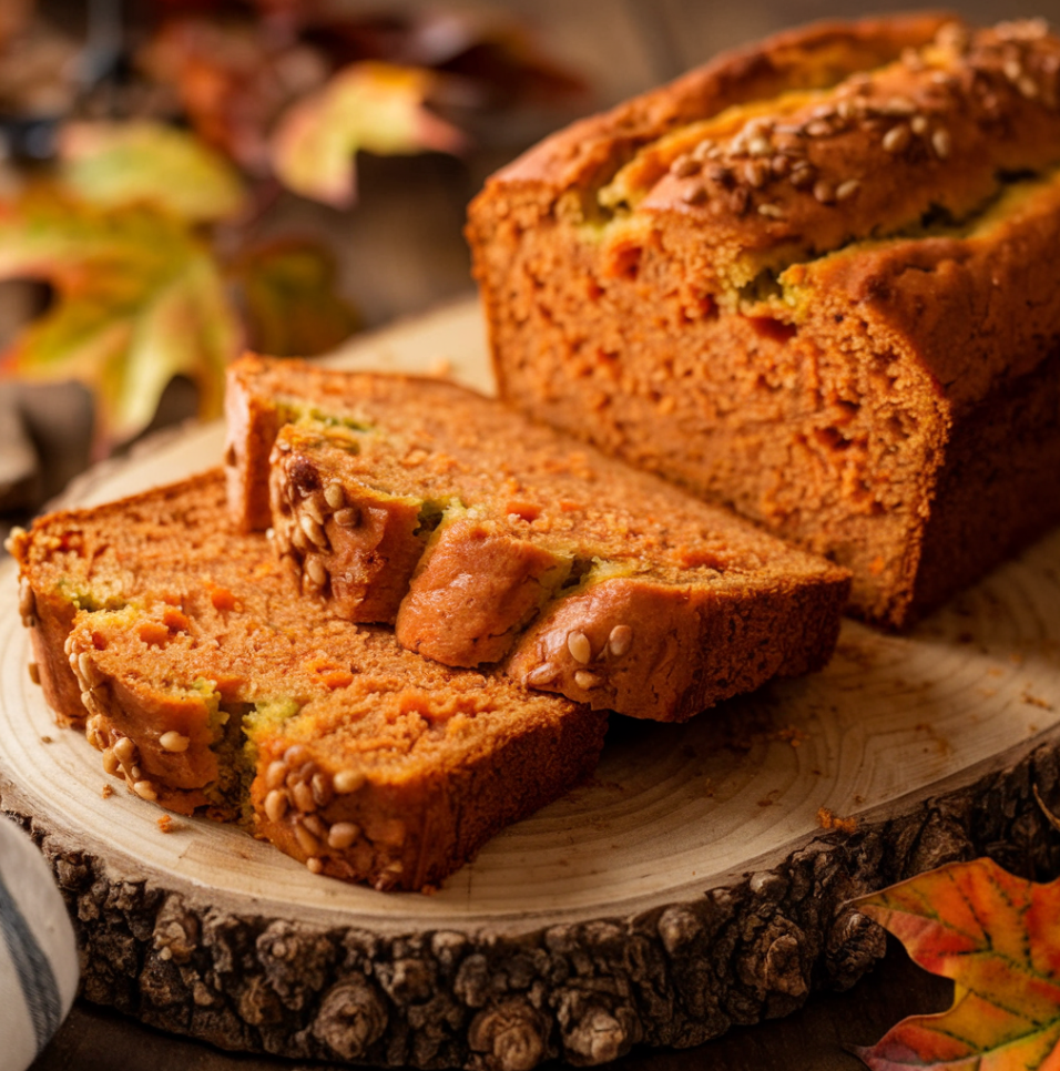 Moist Carrot-Apple-Zucchini Loaf with Warm Spices