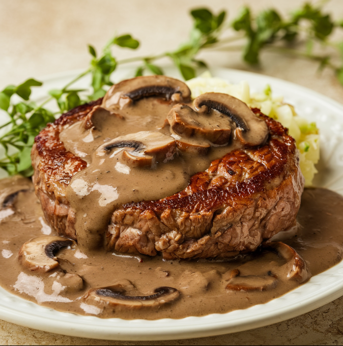 Salisbury Steak with Mushroom Gravy