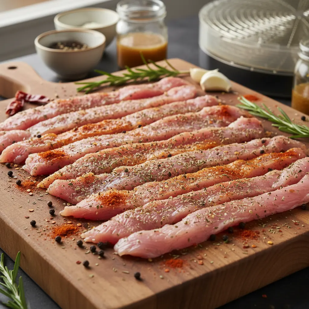 Turkey Jerky Preparation
