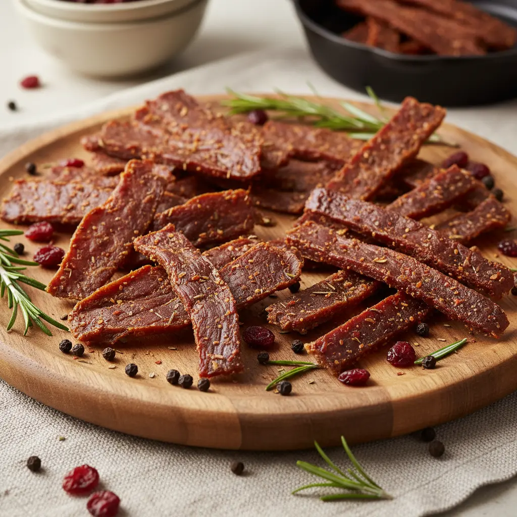 Turkey Jerky Served