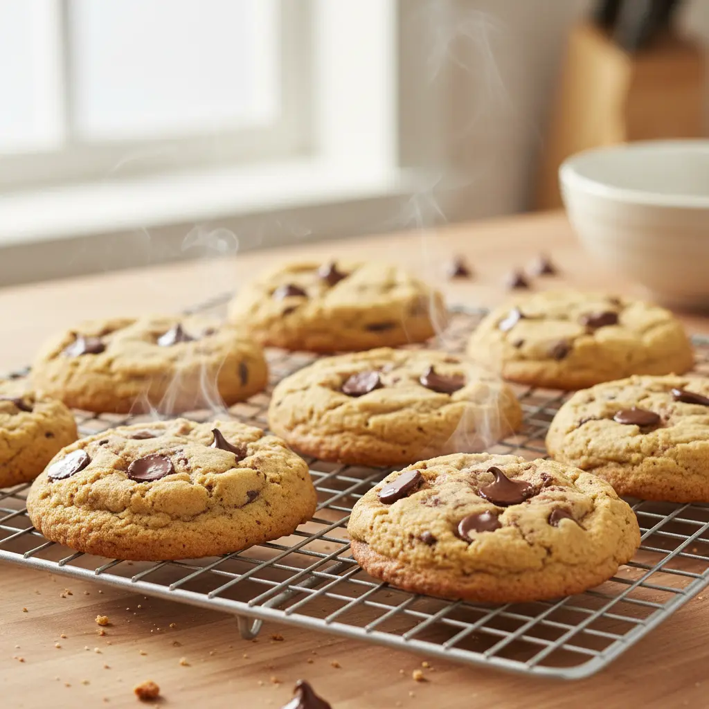 Fresh McDonald's cookies recipe cookies cooling on wire rack