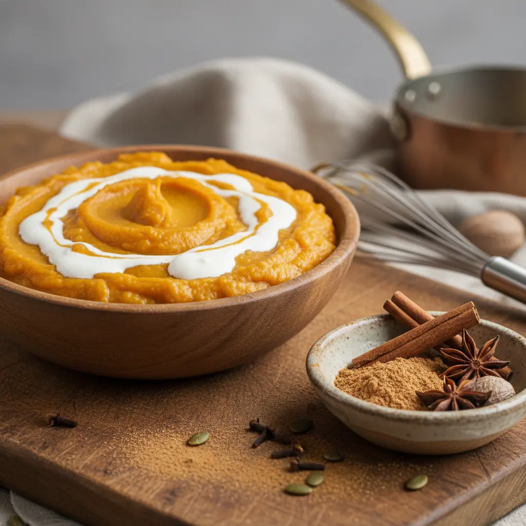 Ingredients for pumpkin sauce