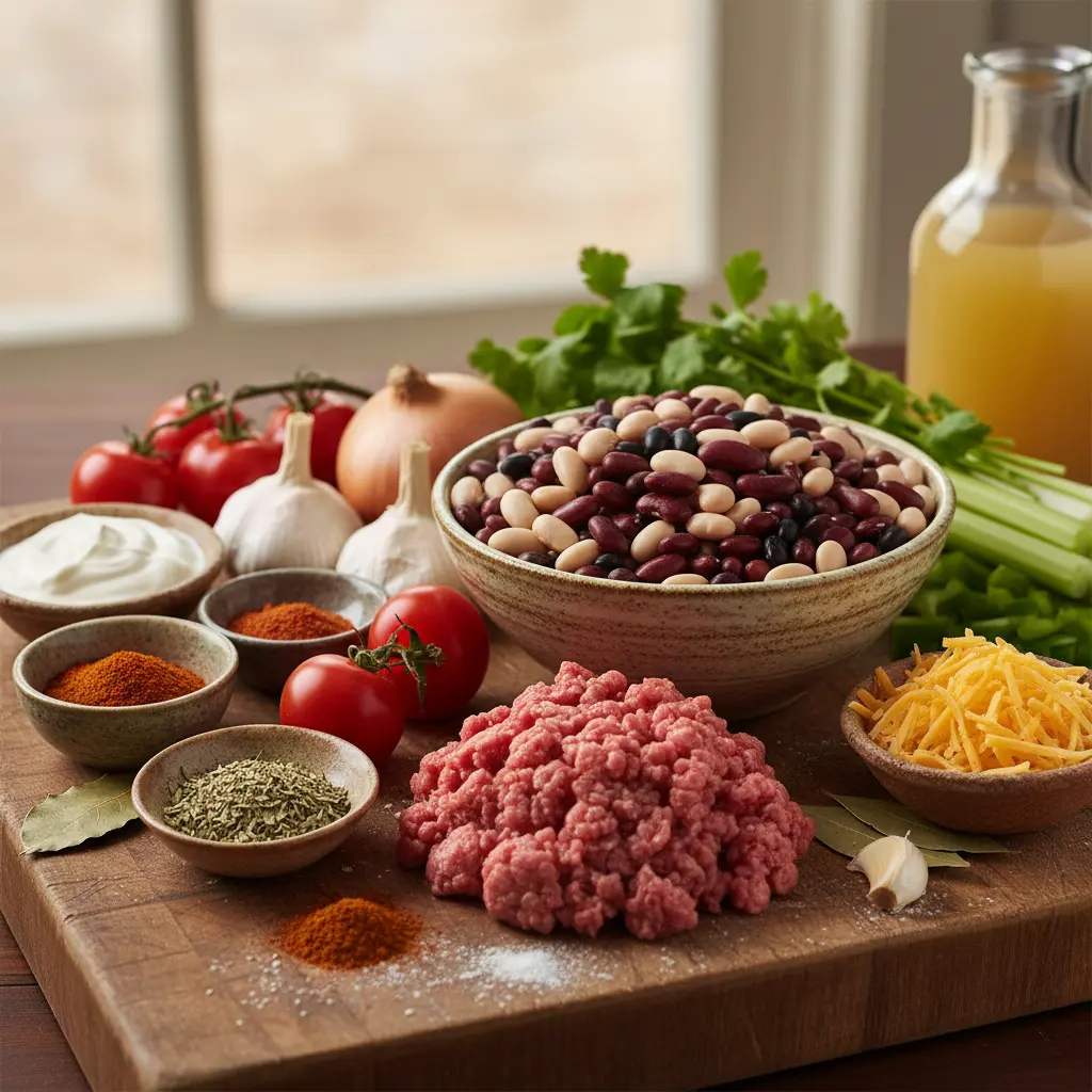Ingredients for Panera chili