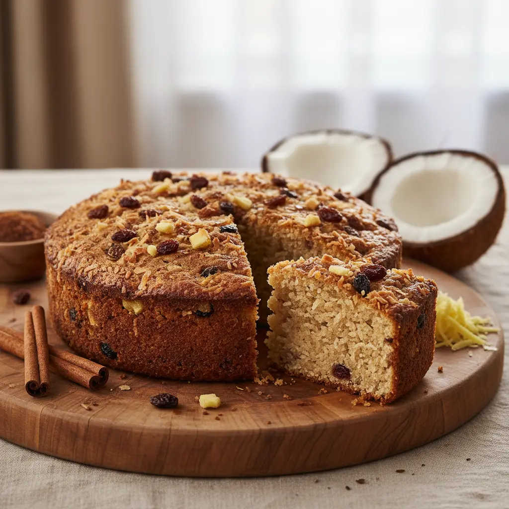 Jamaican Toto recipe, coconut cake, traditional ingredients.